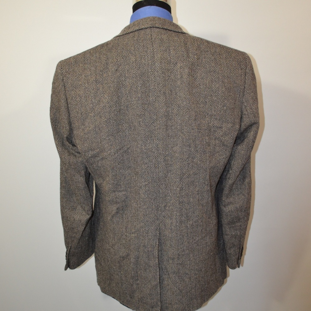 Grant Thomas 42L Sport Coat Blazer Suit Jacket Bla - Picture 5 of 8